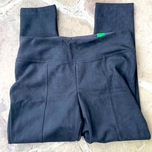 Andrew Marc, Black, Faux Suede, Pull on, Pant, Size XL